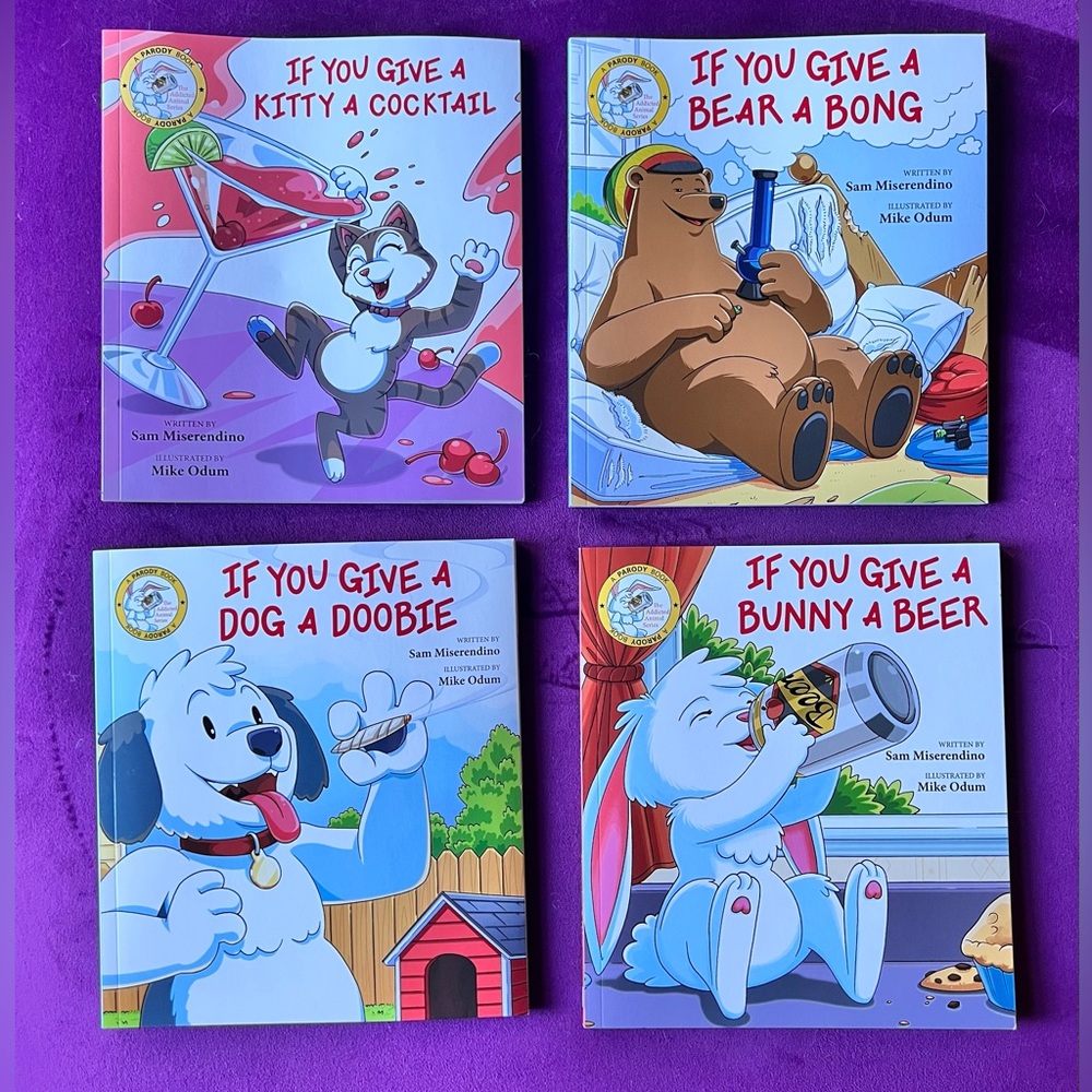 4 books “ if you give a dog a doobie” - Picture 1 of 9